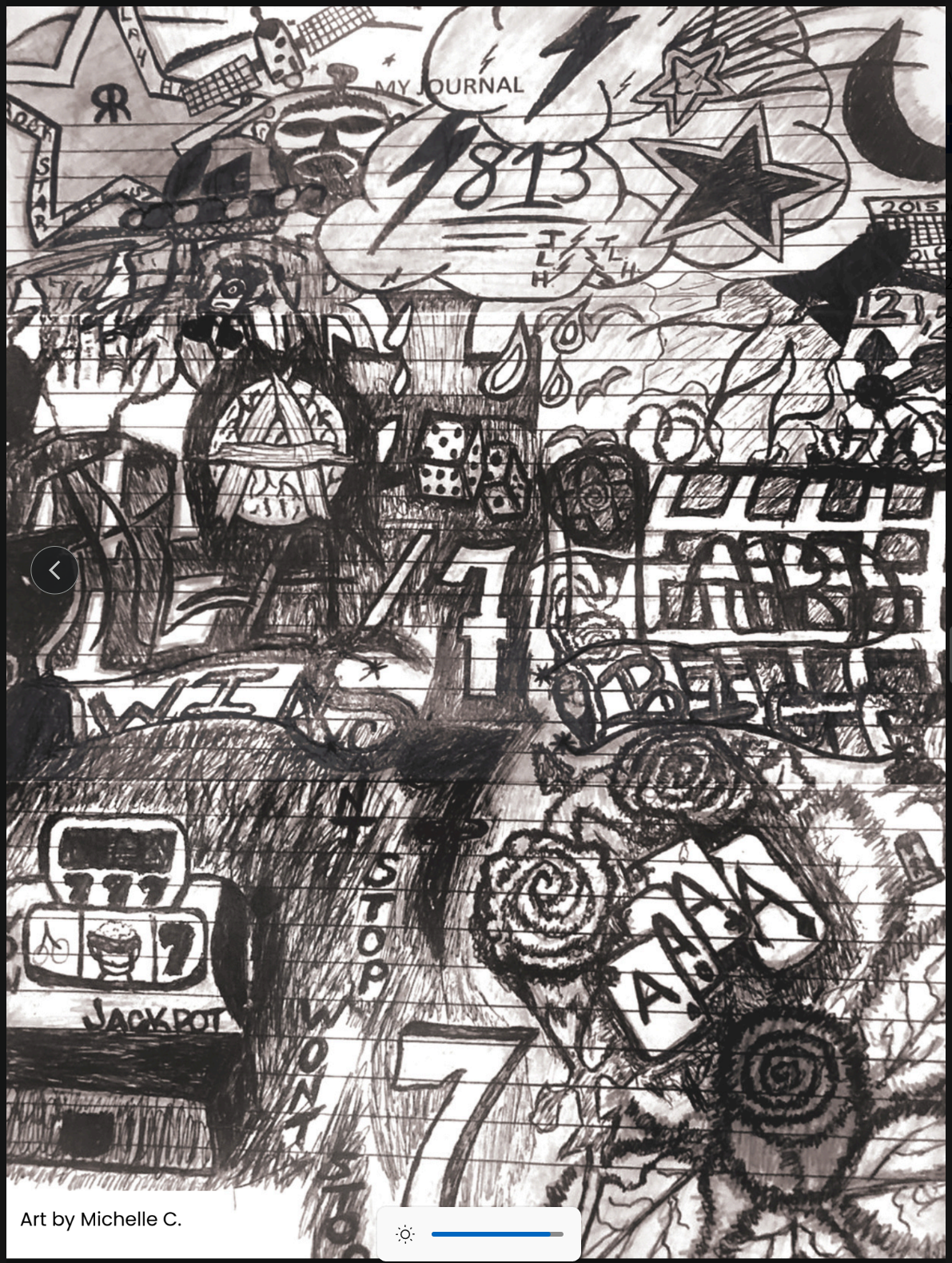 An example of Michelle's artwork